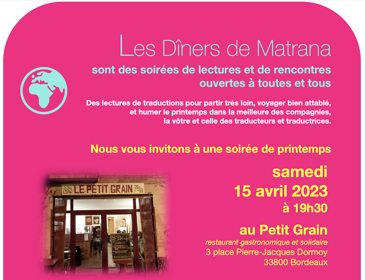 Les Dners de Matrana #2 (Bordeaux)