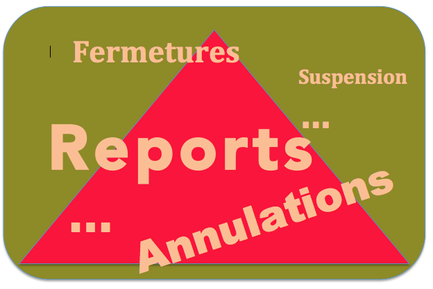 Annulations et reports
