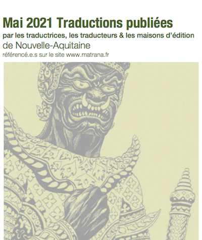 Parutions mai 21 : Livres publiés par les traducteurs et éditeurs de Nouvelle-Aquitaine