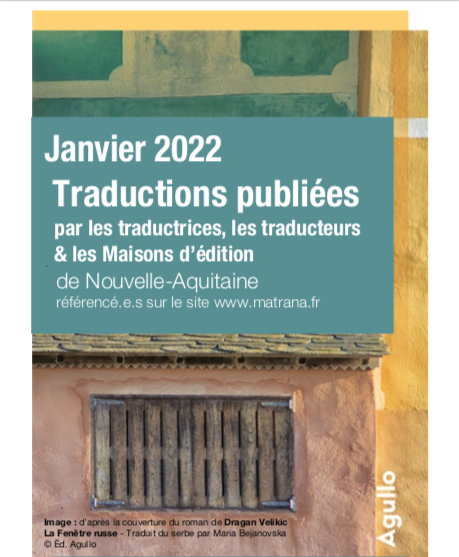 Parutions janvier 22 : Livres publiés par les traducteurs et éditeurs de Nouvelle-Aquitaine 