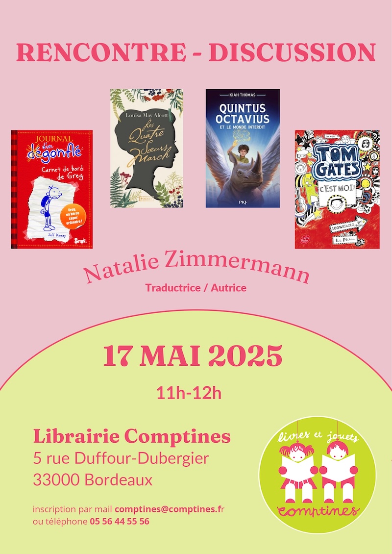 Natalie Zimmermann  la librairie Comptines (Bordeaux)
