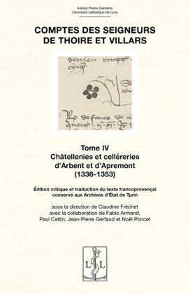 Comptes des seigneurs de Thoire et Villars - T. 4